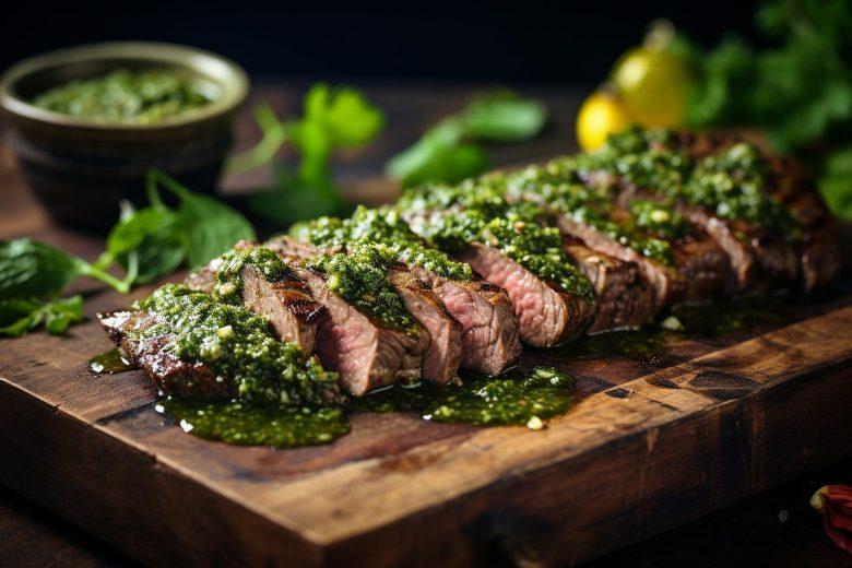 Bife de chorizo com chimichuri