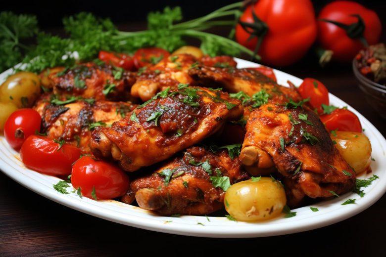 Coxa e sobrecoxa de frango com cerveja