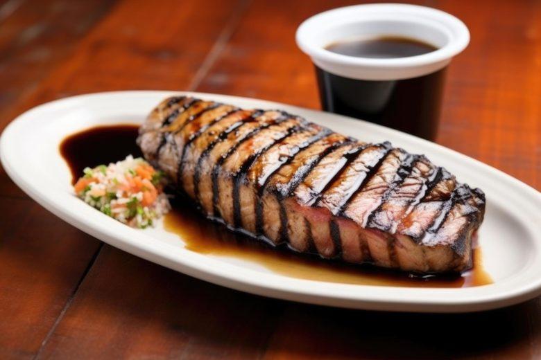 Salmão assado ao molho shoyu e especiarias