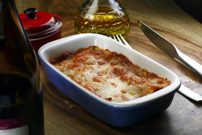 Lasanha de carne seca com provolone