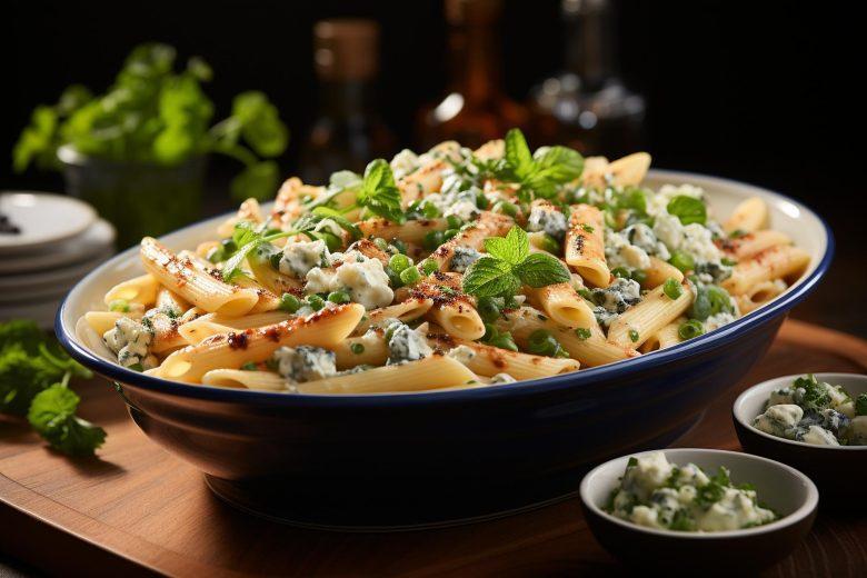 Penne ao molho de gorgonzola
