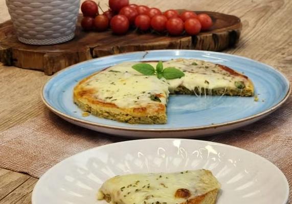 Pizza de farelo de aveia