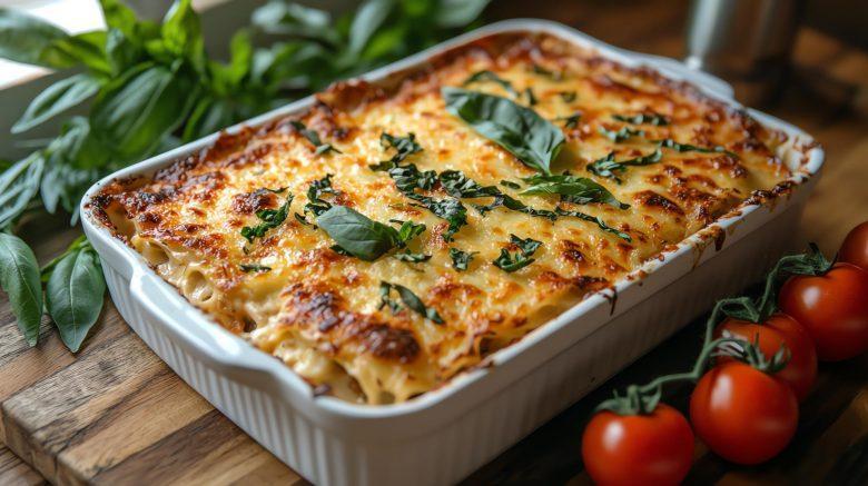 Macarrão com frango e queijo ao forno