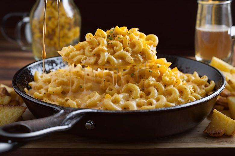 Macarrão com queijo minas ao molho branco