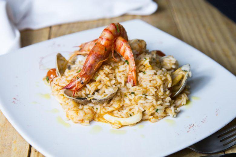 Risoto de frutos de mar com maracujá