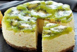 Cheesecake especial de kiwi