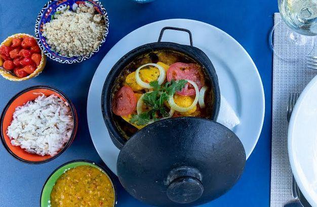 Moqueca especial com peixe e camarão