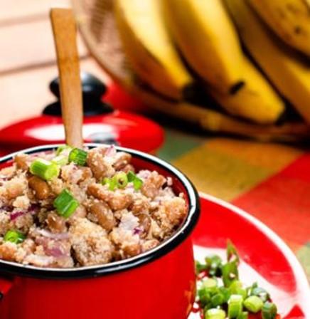 Farofa de feijão com banana