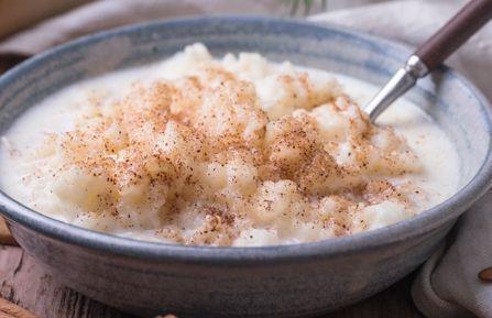 Arroz doce com baunilha