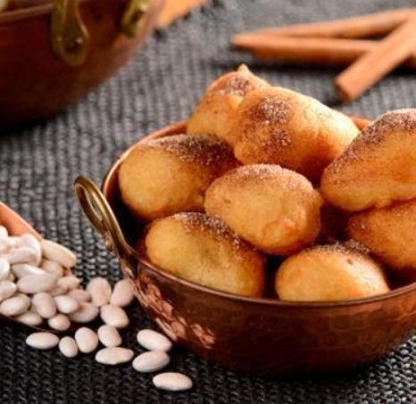 Bolinho de chuva de feijão branco