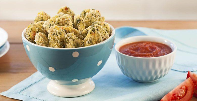Nuggets de legumes coloridos