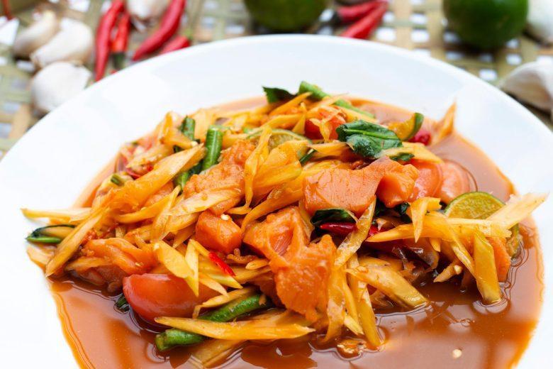 Salada de papaia