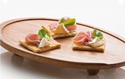 Bruschetta de brie com parma