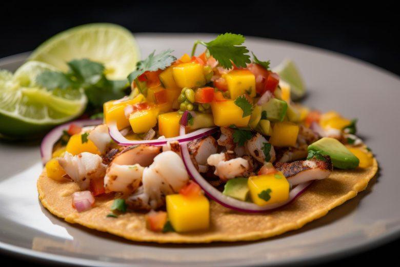 Ceviche de lula com manga