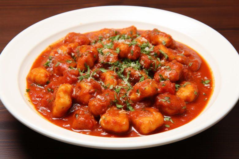 Nhoque de batata doce ao molho sugo