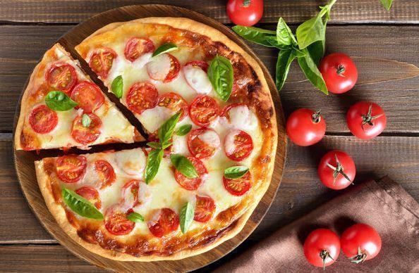 Pizza de carne proteica