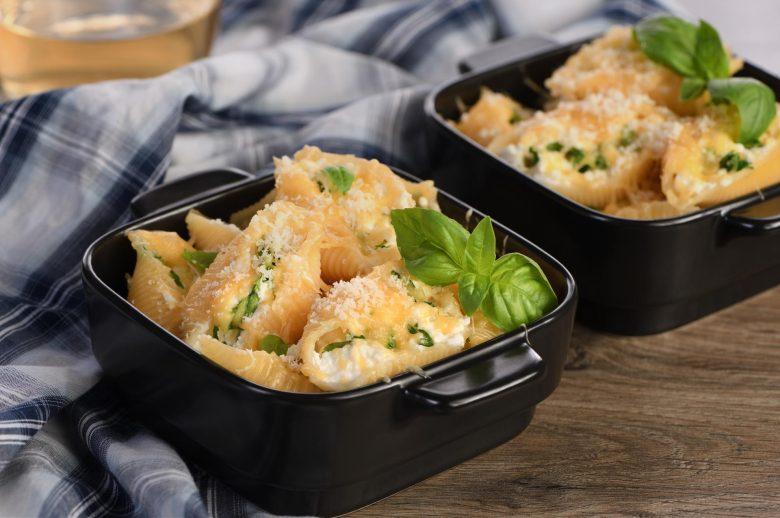 Conchiglione recheado com brócolis e ricota