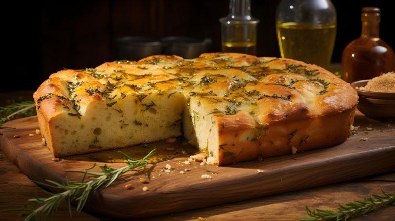 Focaccia com alecrim