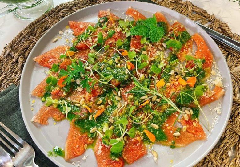 Carpaccio de melancia especial