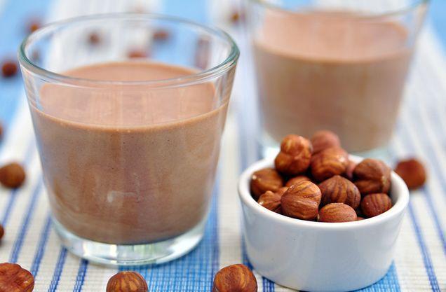 Drink de creme de avelã com cacau