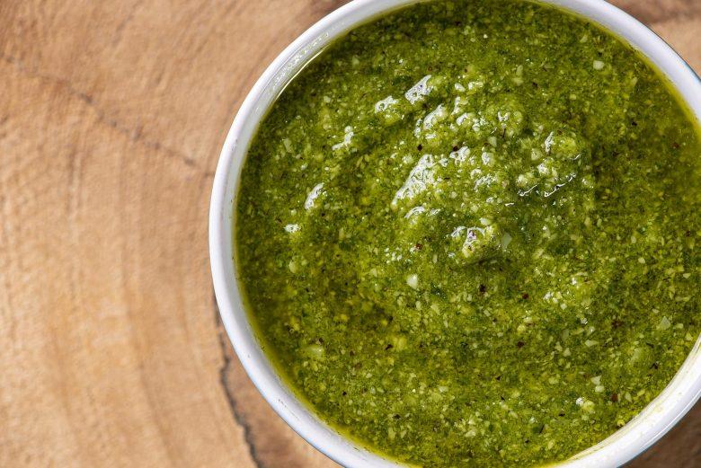Molho pesto com óleo de abacate