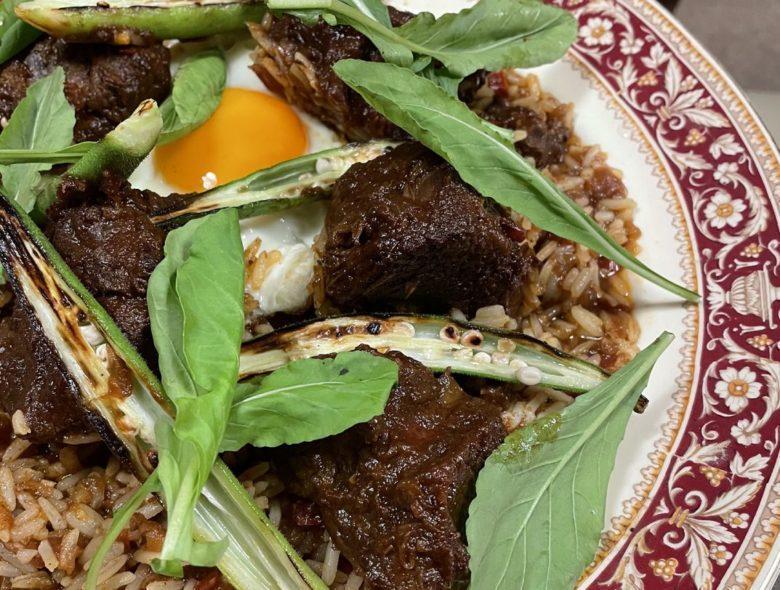 Arroz de carne de panela