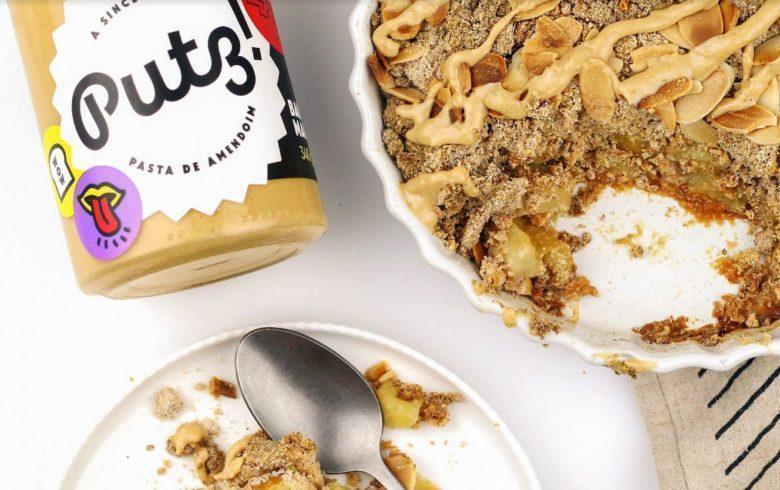 Crumble de maçã e baunilha