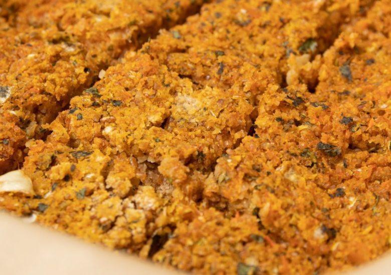 Quibe de abóbora com quinoa