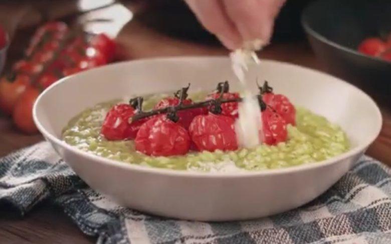 Risoto de grana e pesto 