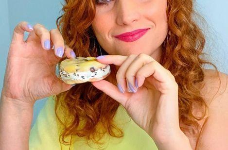 Sanduíche de cookie com sorvete 