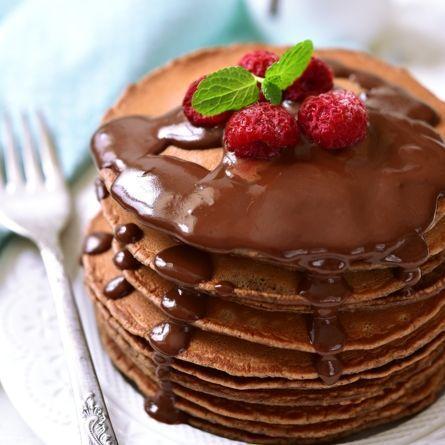 Panqueca americana de chocolate