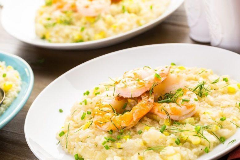 Risoto de camarão fácil