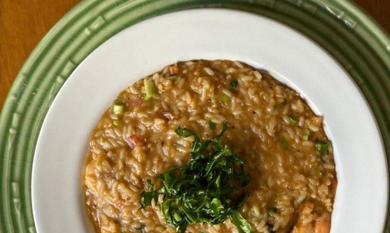 Arroz de bacalhau com tuille