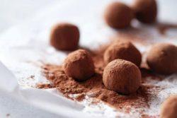 Trufa de chocolate e expresso