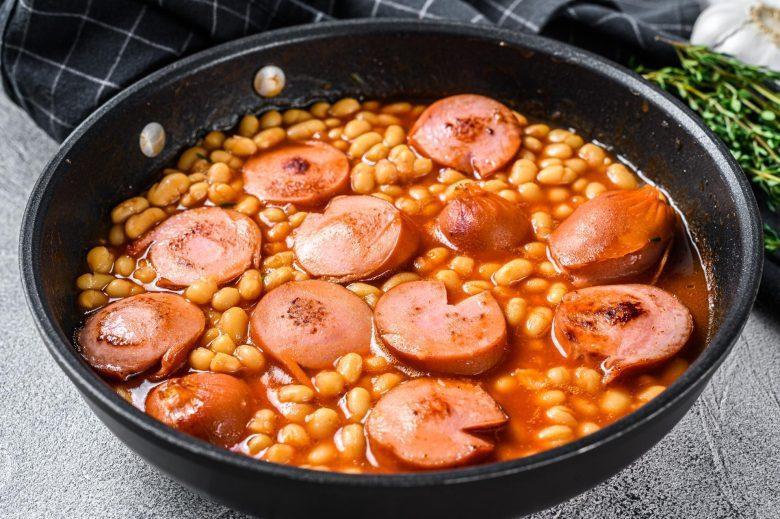 Feijão com linguiça