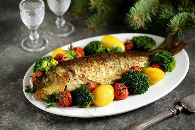 Peixe assado com gengibre