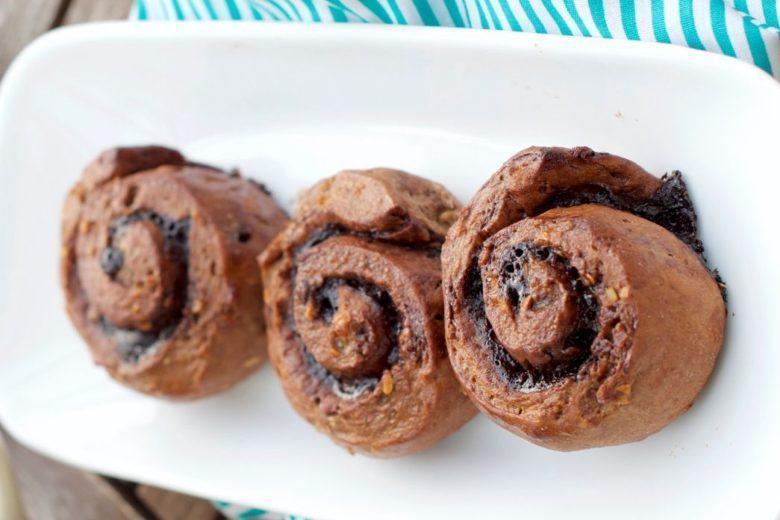 Cinnamon rolls de chocolate