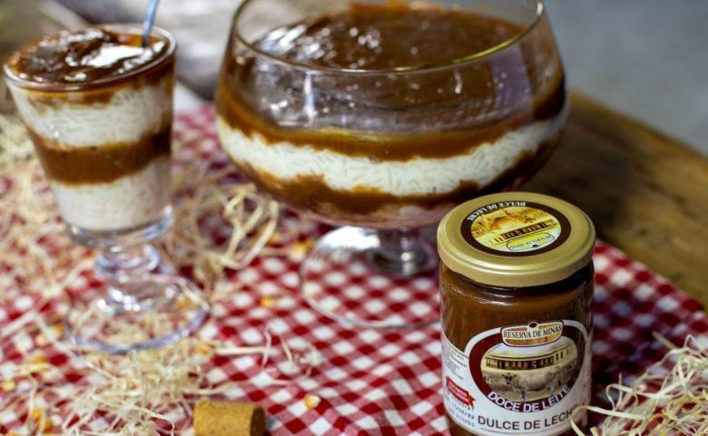 Arroz doce com doce de leite argentino