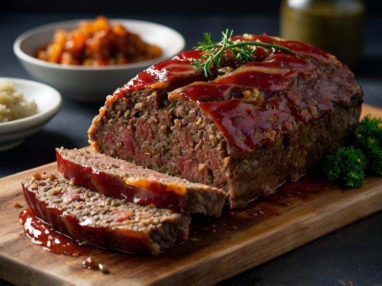 Bolo de carne com ervas finas