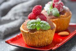 Muffin de framboesa