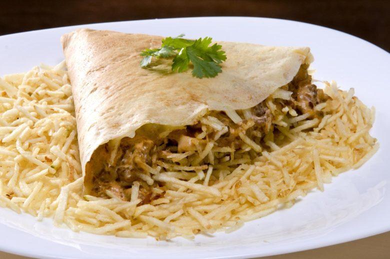 Panqueca de estrogonofe