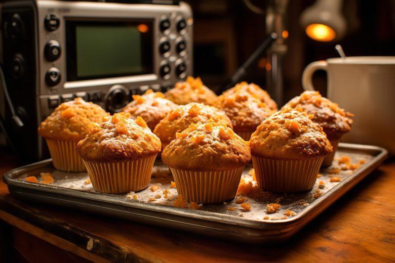 Muffin de cenoura com manga