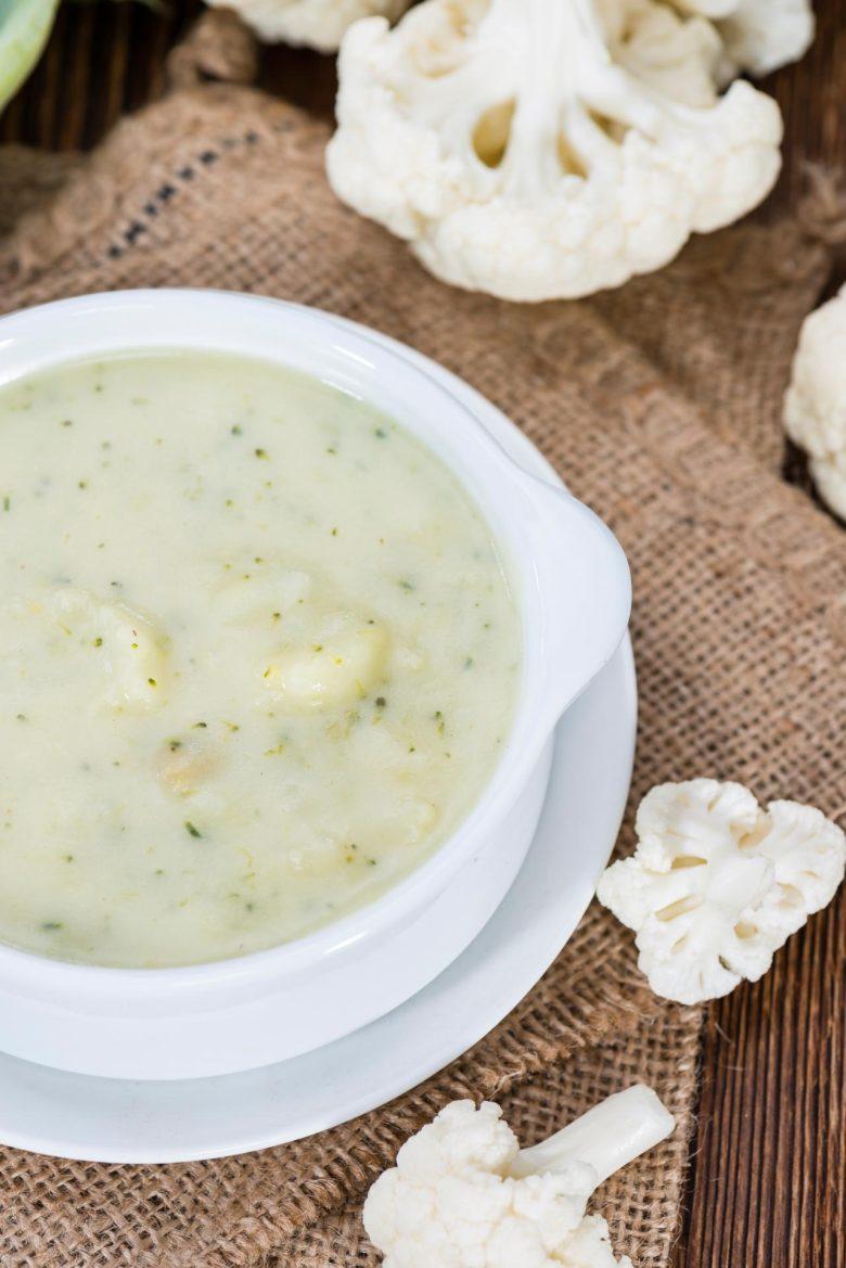 Creme de couve-flor com gorgonzola
