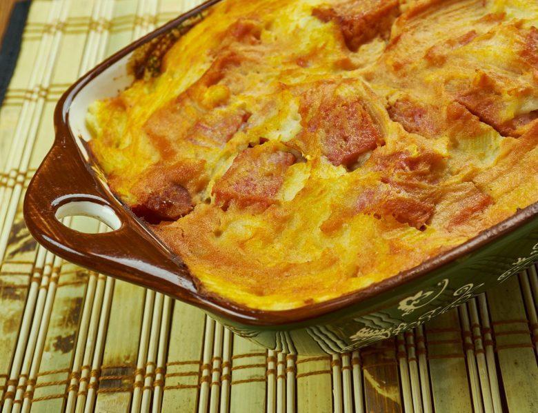 Gratinado de couve-flor e linguiça
