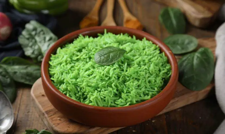 Arroz verde com brócolis