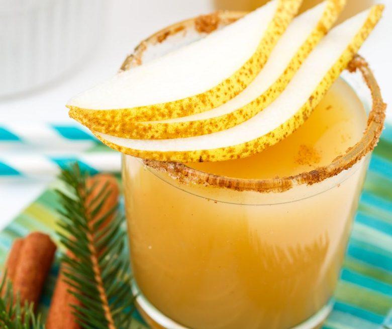 Suco de pera com limão