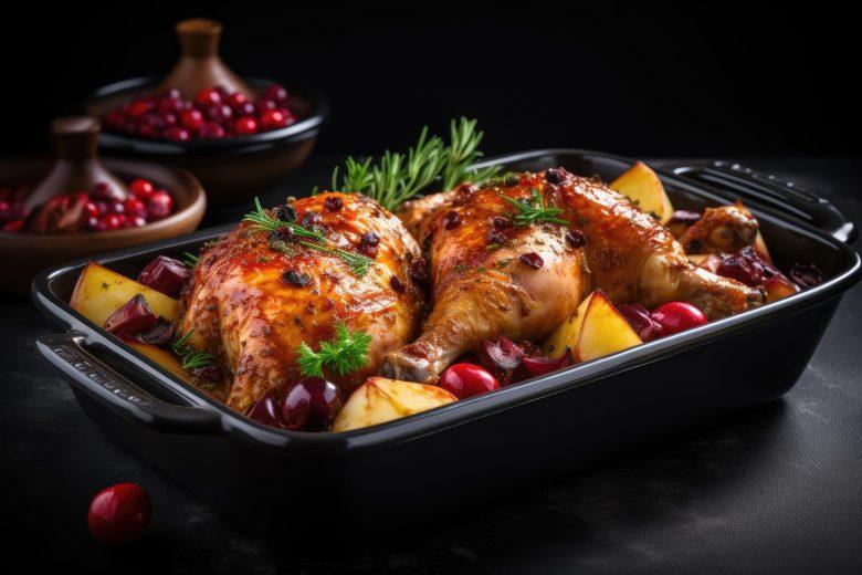Coxa de frango na cerveja com batata