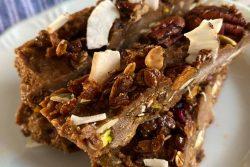 Fudge de abóbora com granola