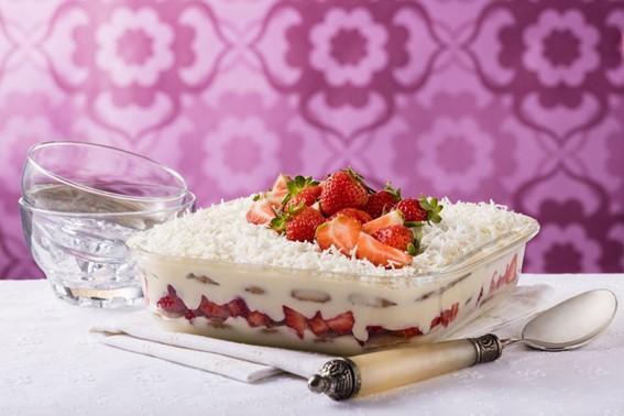 Pavê diet de morango