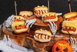Mini hot dog Halloween